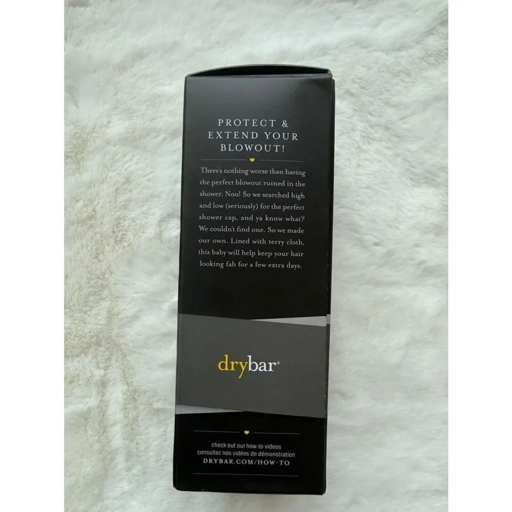 Drybar Black & Gold The Morning After Shower Cap Packaging